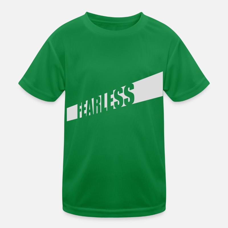 fearless Text Zitat Design Kinder Funktions-T-Shirt