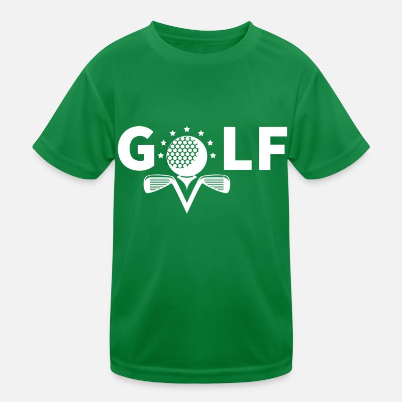 Golf Golfball Golfschläger Golfen Geschenk Kinder Funktions-T-Shirt