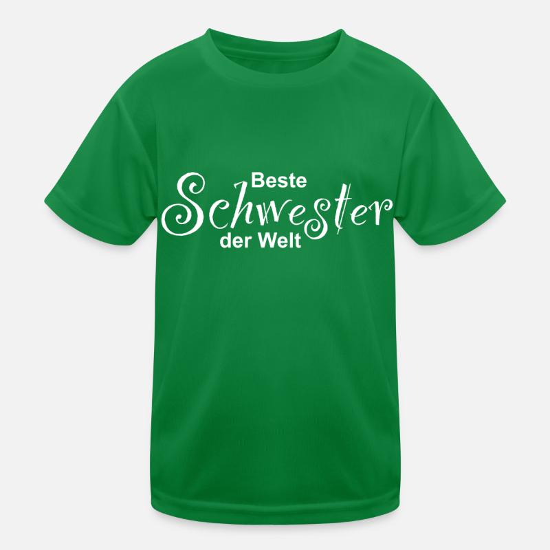 Beste Schwester der Welt Design Kinder Funktions-T-Shirt