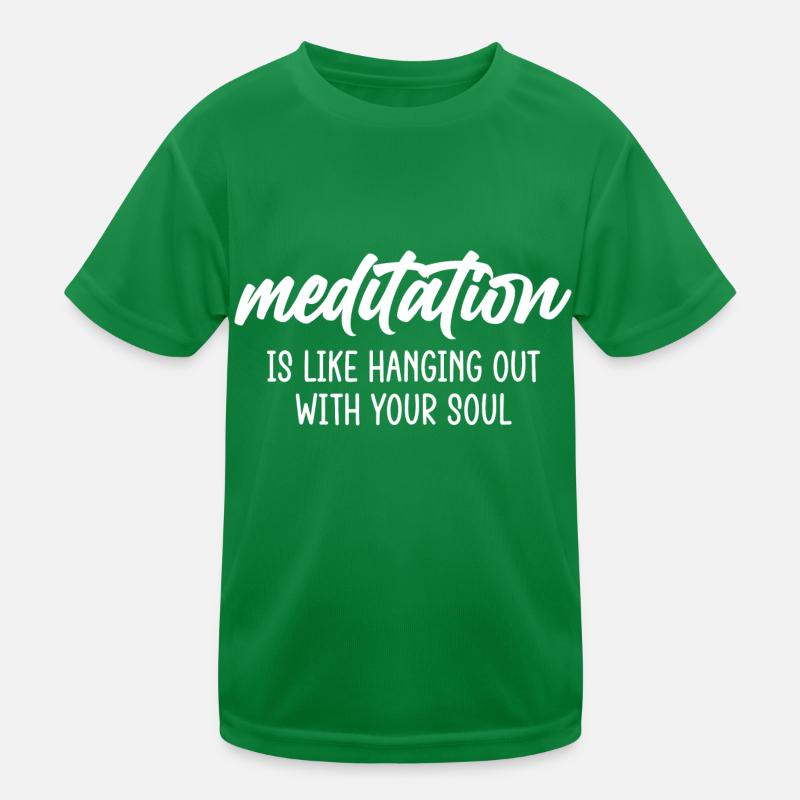 Yoga Gift for Yogis Meditation Gift Idea Om Kids Functional T-Shirt
