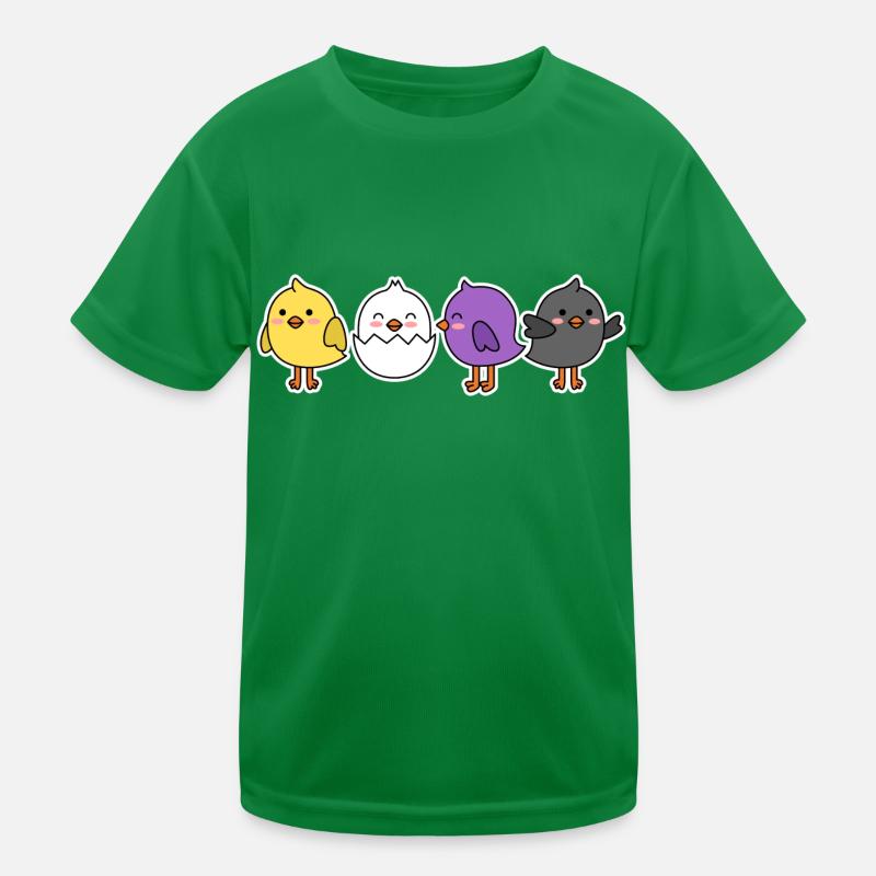Nonbinary Flag Chick Design für stolze Enbys Kinder Funktions-T-Shirt