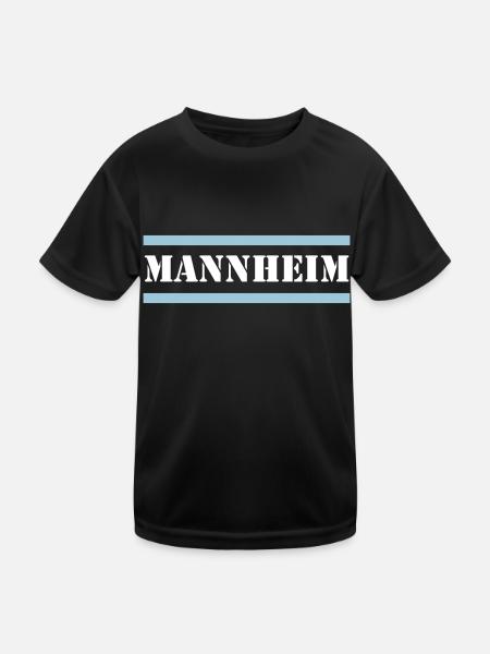 Mannheim VECTOR - T-shirt sport Enfant - noir - Devant