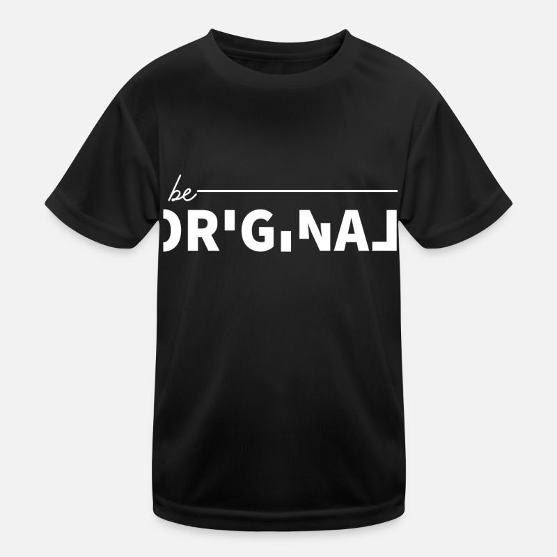 Be Original Modern Style - Kids Functional T-Shirt - black
