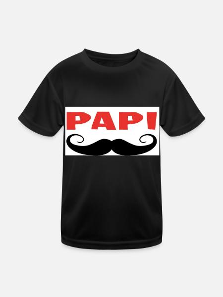 Opa - Kinder Funktions-T-Shirt - Schwarz