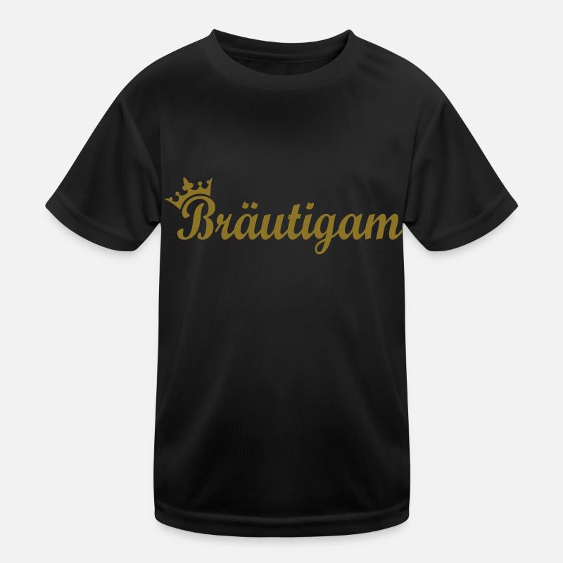 Bräutigam Kinder Funktions-T-Shirt