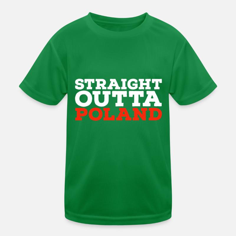 Auto Sticker Pologne T-shirt sport Enfant