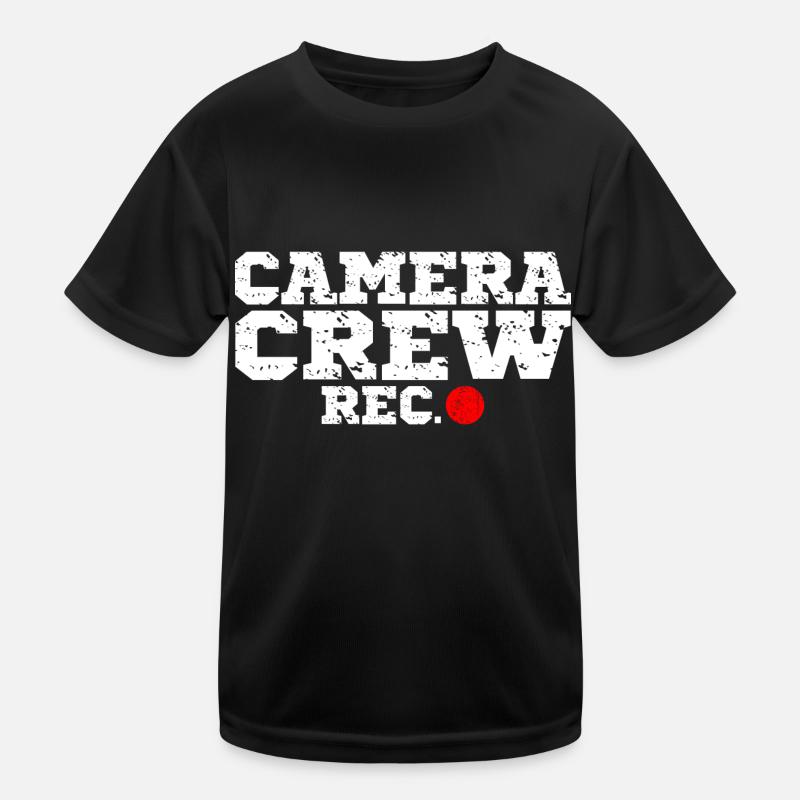 Camera Production Crew Rec. Kids Functional T-Shirt