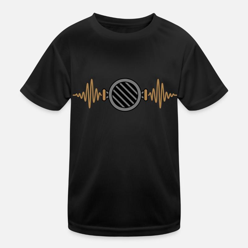 Pulse Charcoal Grill Barbecue Frequency Kids Functional T-Shirt