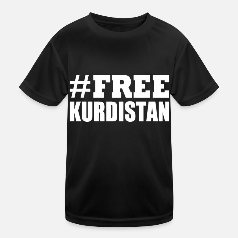 Free Kurdistan Kinder Funktions-T-Shirt