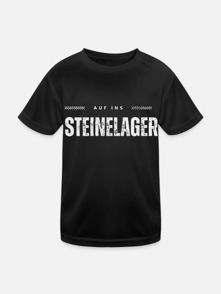 Steinelager - Kinder Funktions-T-Shirt - Schwarz