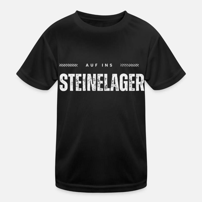 Steinelager - Kinder Funktions-T-Shirt - Schwarz