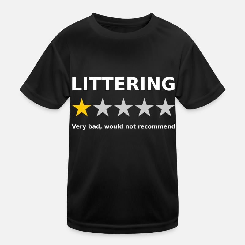 Anti Pollution 1 Star Review Kids Functional T-Shirt