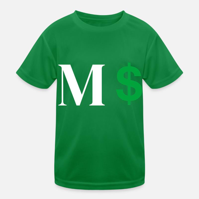 Buchstabe M Dollar Kinder Funktions-T-Shirt