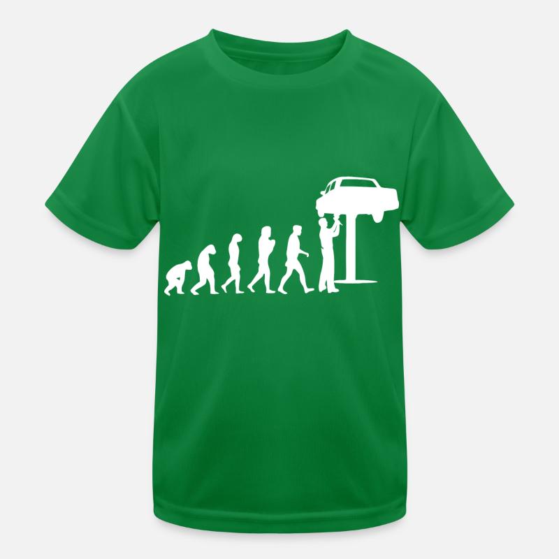 Mechaniker Evolution Kinder Funktions-T-Shirt
