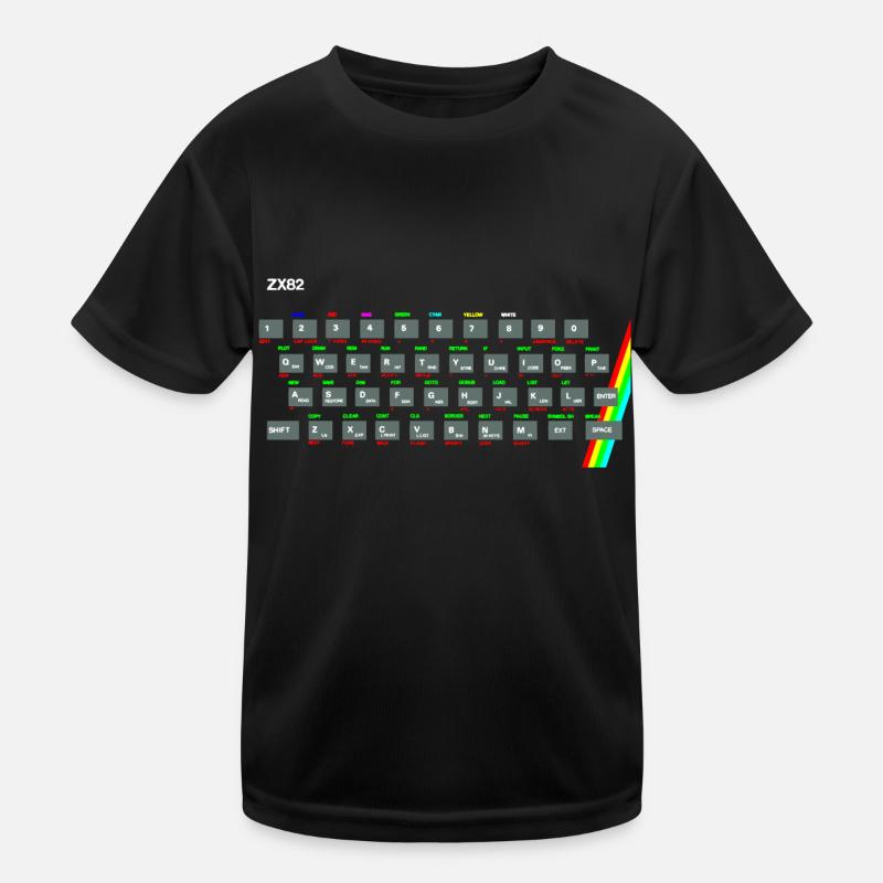ZX81 (Zed-Ex) Spectrum Keyboard Kids Functional T-Shirt