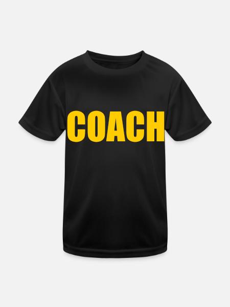 Coach - Kinder Funktions-T-Shirt - Schwarz
