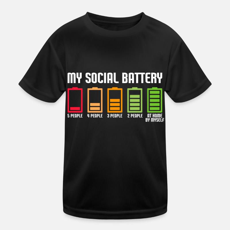 My Social Battery Kinder Funktions-T-Shirt