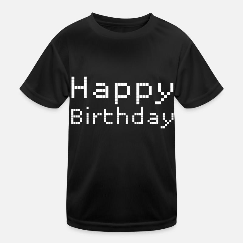 Happy Birthday Greetings Kids Functional T-Shirt