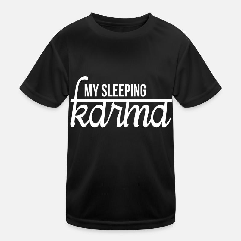 mein schlafendes Karma Kinder Funktions-T-Shirt
