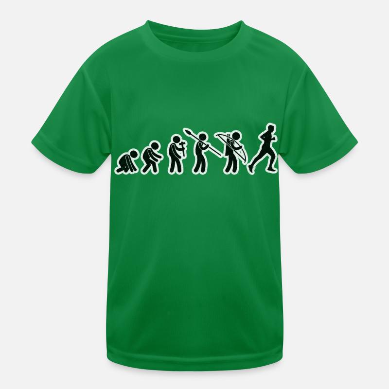 Evolution Running Black Grunge Kinder Funktions-T-Shirt