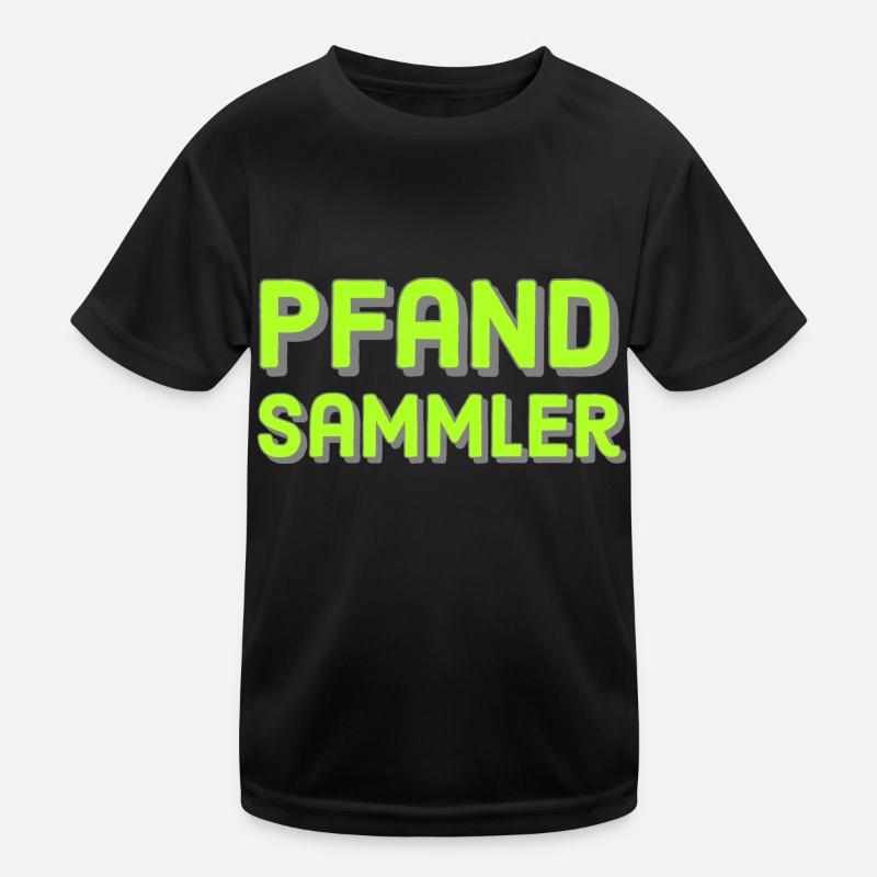 Pfandsammler Kinder Funktions-T-Shirt