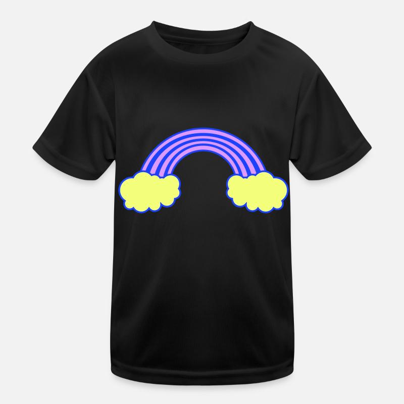 regenbogen Kinder Funktions-T-Shirt