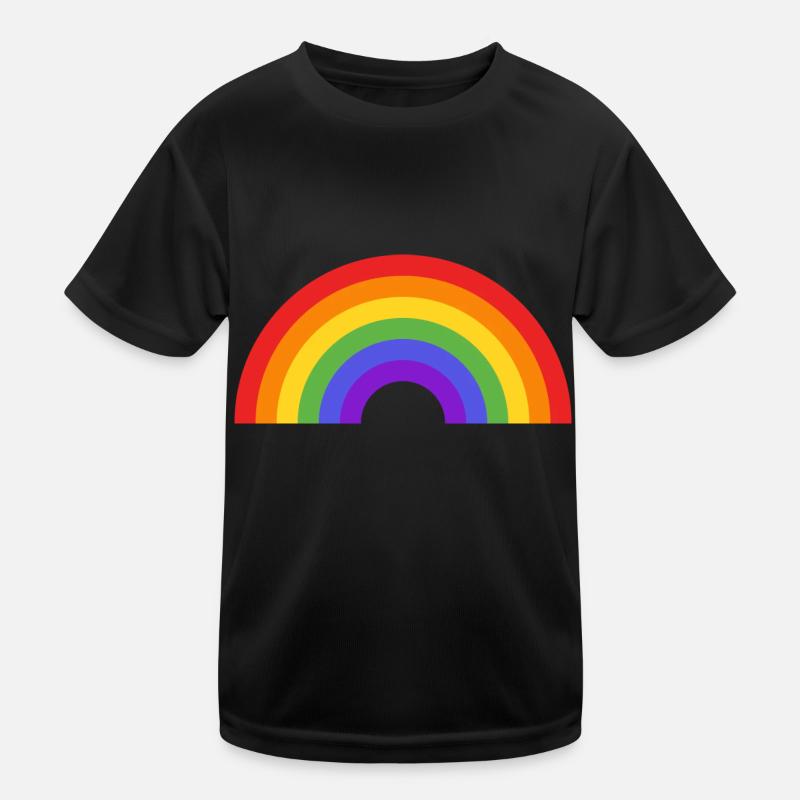 Regenbogen Kinder Funktions-T-Shirt