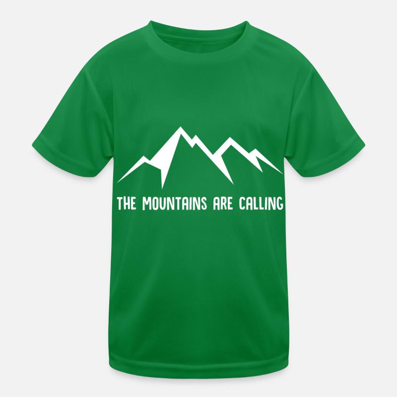 The Mountains Are Calling Kids Functional T-Shirt