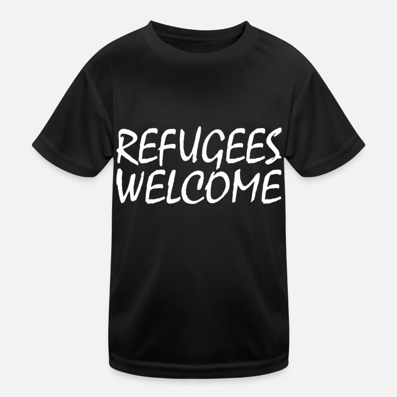 refugees welcome Kids Functional T-Shirt