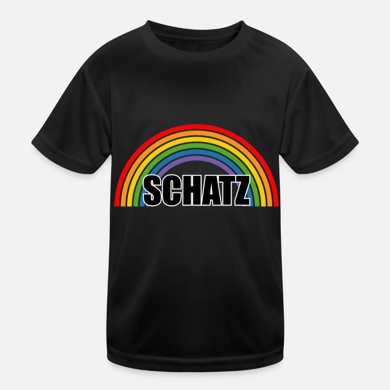 Regenbogen Schatz Kinder Funktions-T-Shirt