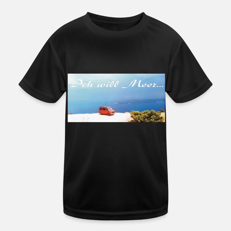 Ich will Meer Kinder Funktions-T-Shirt