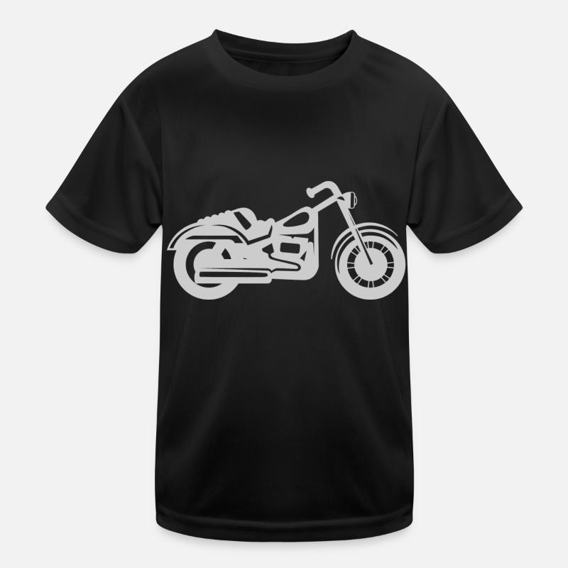 Motorrad Kinder Funktions-T-Shirt