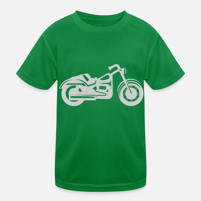 Motorrad Kinder Funktions-T-Shirt