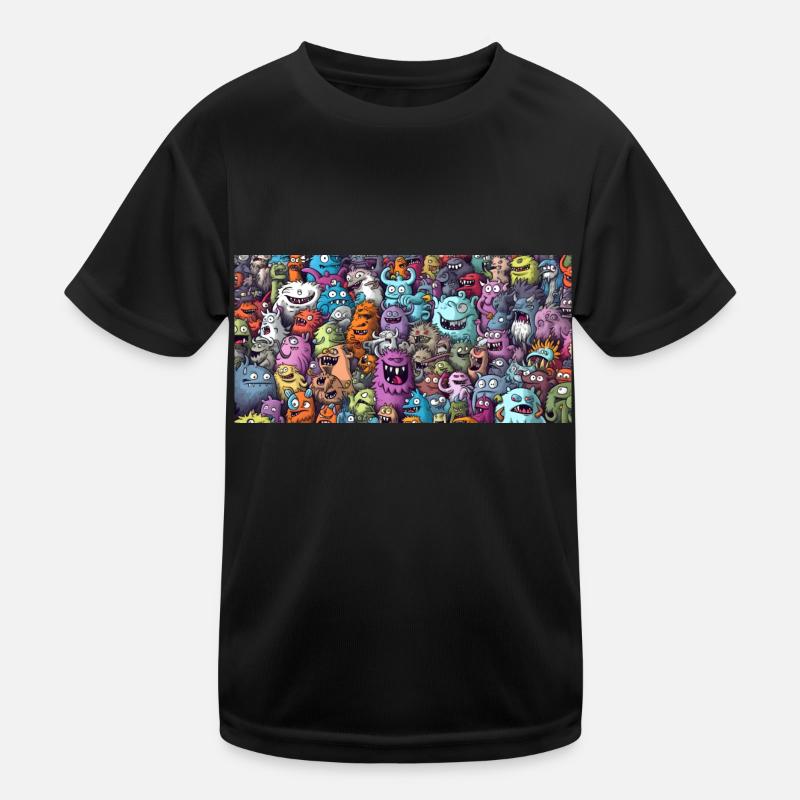 Monsters Kinder Funktions-T-Shirt
