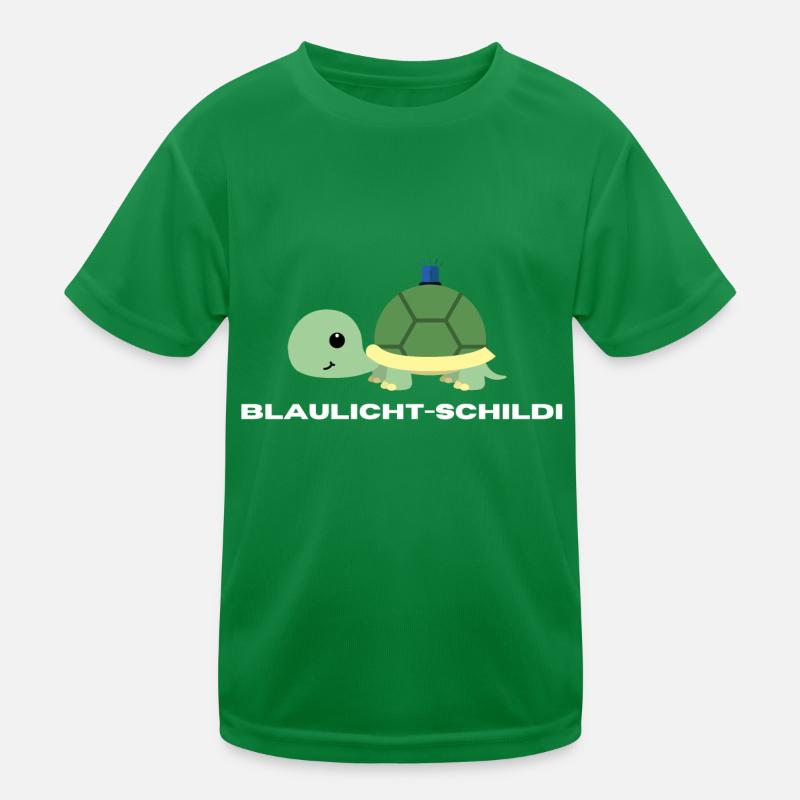 Blaulicht-Schildi | Geschenk, Geschenkidee Kinder Funktions-T-Shirt