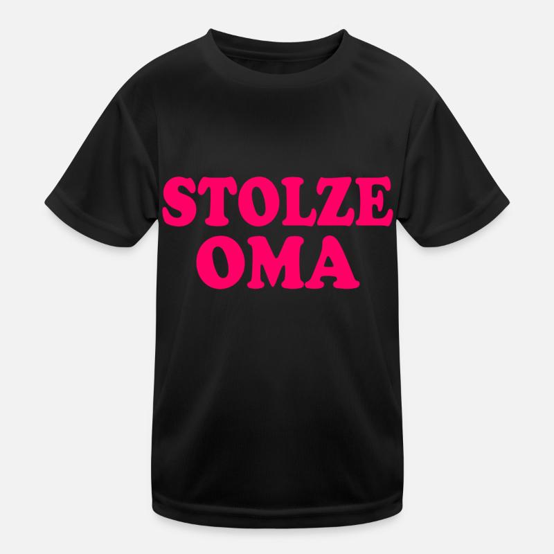 Stolze oma Kinder Funktions-T-Shirt