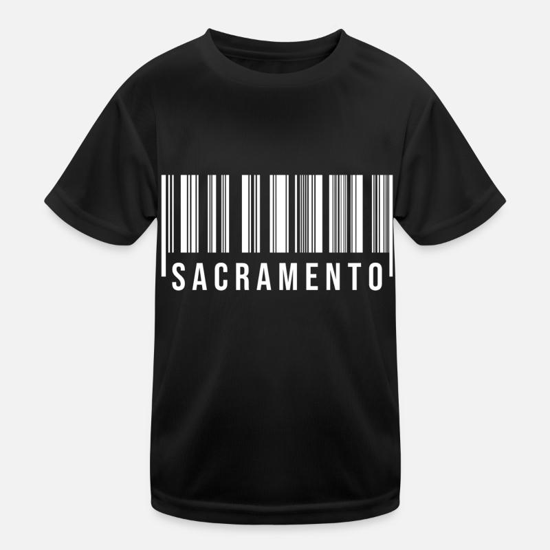 Sacramento Barcode Kids Functional T-Shirt