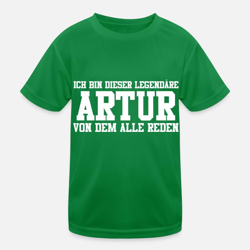 Artur Name Design Kinder Funktions-T-Shirt