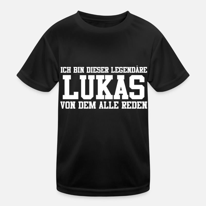 Lukas Name Design Kinder Funktions-T-Shirt