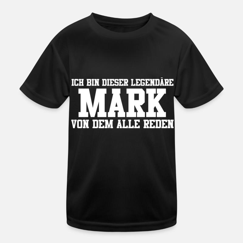 Mark Name Design Kinder Funktions-T-Shirt