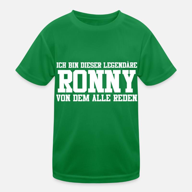 Ronny Name Design Kinder Funktions-T-Shirt