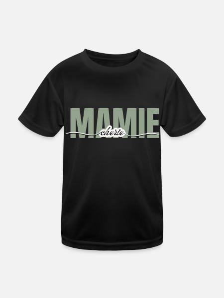 Granny Darling - Grandma Gift - Kids Functional T-Shirt - black - Front