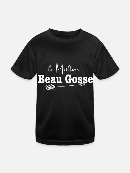 le meilleur beau gosse - T-shirt sport Enfant - noir - Devant