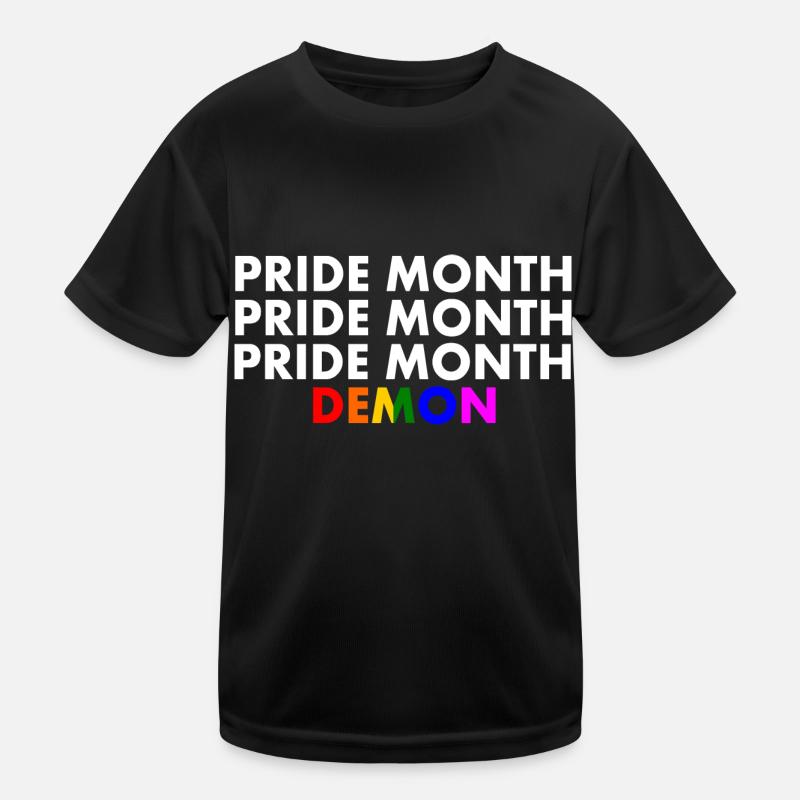 pride month demon Kids Functional T-Shirt