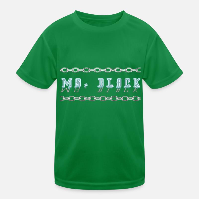 Police du logo Ms. Black T-shirt sport Enfant