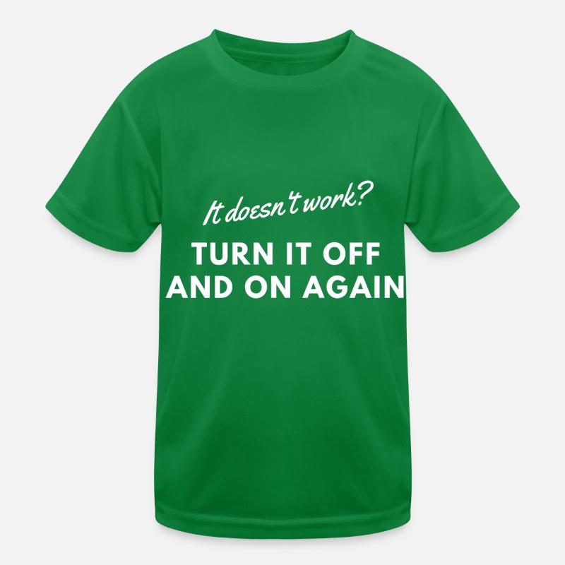 It doesn t work white Kinder Funktions-T-Shirt
