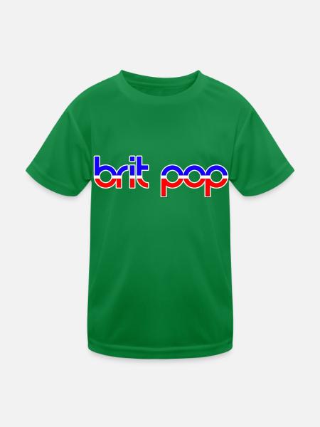 BRIT POP - Kids Functional T-Shirt - kelly green - Front