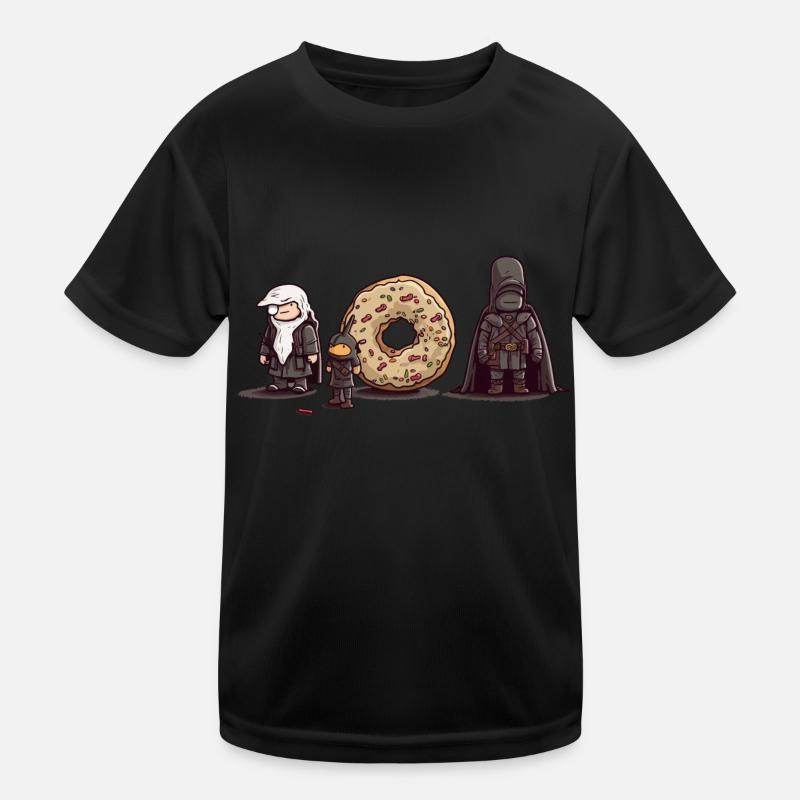 Donut Wars - Kids Functional T-Shirt - black