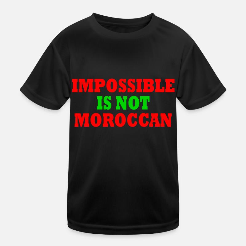 impossible is not moroccan - morocco Kids Functional T-Shirt