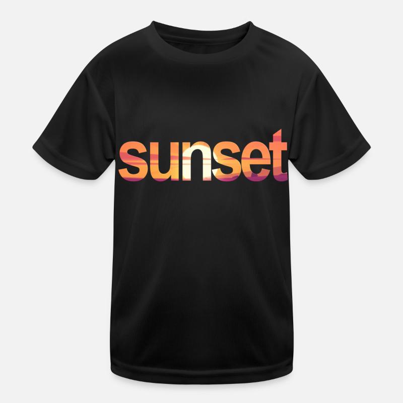 Coucher de soleil T-shirt sport Enfant